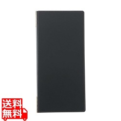 えいむ ピン付革メニューブック LB-665 タテ小 ブラック 写真1