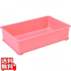 EBM PPカラー番重 A型 大 ピンク(サンコー製) 写真1