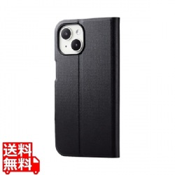 iPhone 15 ソフトレザーケース 薄型 手帳型 磁石付 写真1