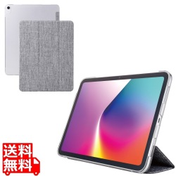13インチiPad Air(M3/M2) フラップケース 薄型軽量 ファブリック 背面クリア 写真1