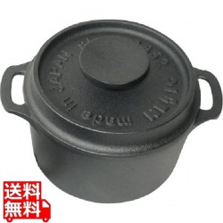 及源鋳造 キャセロールラウンド 320ml ※ ガス火専用 | 鉄製 ガス ガス対応 ガス専用 キッチン用品 業務用品 業務キッチン用品 調理器具 鍋 フライパン 写真1