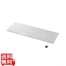 2.4GHz無線 コンパクトキーボード ホワイト 写真1