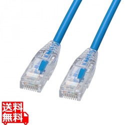 カテゴリ6LANケーブル(スリム、やわらか、ツメ折れ防止コネクタ) 写真1