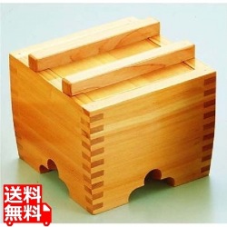サワラ 角型釜揚桶 (大) 業務用 写真1