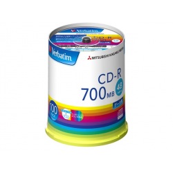 CD-R(Data) 700MB 48倍速 100枚スピンドル インクジェットプリンタ対応 写真1