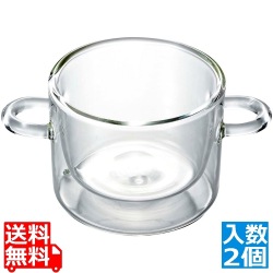 ダブルウォールフード&デザイン(2ヶ入)ラウンドポット11637/01 写真1