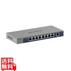 GS108MX ギガ8ポート 10G/マルチギガアップリンク アンマネージスイッチ 写真1