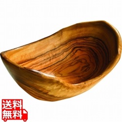 オリーブウッド フルーツボール オーバル 81580 写真1