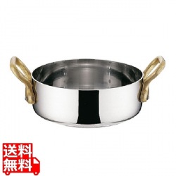 UK 18-8 プチパン浅型両手鍋 蓋無 9cm 写真1