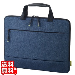 Surface Laptop 4 インナーバッグ インナーケース 13.5インチ 収納ポケット ハンドル付 ネイビー 写真1