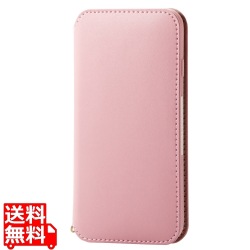iPhone SE 第3世代/SE 第2世代/8/7 用 ケース カバー レザー 手帳 マグネット フラップ ストラップリング付 耐衝撃 ワイヤレス充電可 ピンク 写真1