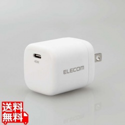 AC充電器/USB充電器/USB Power Delivery/45W/USB-C1ポート/スイングプラグ/ホワイト 写真1