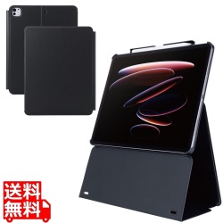 13インチiPad Pro(M4) フラップケース 高さ調整 合成皮革 スリープ対応 写真1