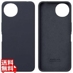 AQUOS wish4用 SHARP純正シリコンケース ブラック 写真1