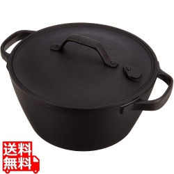 及源鋳造 盛栄堂 南部鉄器 クックトップ 煮込鍋 丸 深型 20cm 中 1.9l CT-4 ※IH対応(100V/200V) | IH IH対応 ガス ガス対応 オーブン 鉄 鉄鋳造 鋳鉄 シチュー 写真1