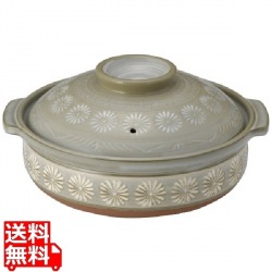 IH 土鍋 みしま(脱着式内面発熱金属プレート式)8号(260819) 写真1