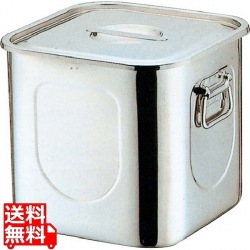 K 18-8 角型 キッチンポット 11cm 手無 業務用 写真1