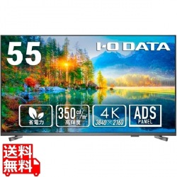 ワイド液晶ディスプレイ 55型/3840×2160/HDMI、D-sub9ピン(オス)/ブラック/スピーカー：あり/3辺フレームレスの55型4K液晶ディスプレイ 写真1