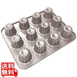 フッ素加工 カヌレ天板(12取)WK9158 写真1