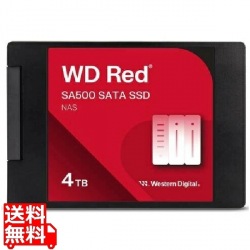 WDS400T2R0A WD Red SA500 SSD SATA6Gb/s 4TB 2.5inch 写真1