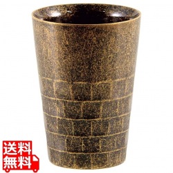 レトロ 18-8 二重タンブラー S ゴールド 写真1