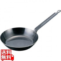 EBM 鉄厚板 ブルーテンパー フライパン 40cm ※IH対応(100V/200V) 写真1