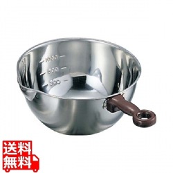 18-8 目盛付 手付 片口ボール 小(直径150) 写真1