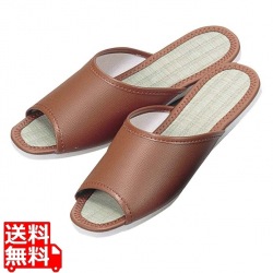 スリッパ(白厚底)S-123 ブラウン(013)カーフレザー 写真1