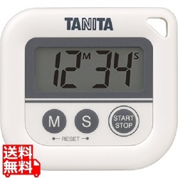TANITA 丸洗いタイマー100分計ホワイト 写真1