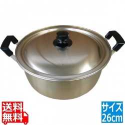 本蓚酸両手鍋26cm 業務用 写真1