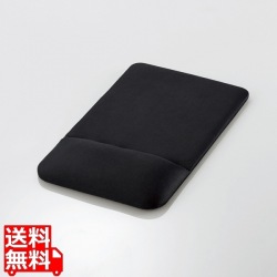 マウスパッド/リストレスト付/クッション/ブラック 写真1