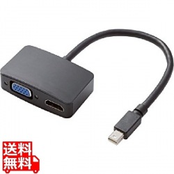 MiniDisplayPort-HDMI/VGA変換アダプタ 写真1
