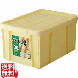 ポリプロピレン 角型 つけもの樽 36型(押し蓋付) 写真1