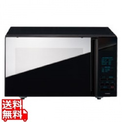 ミラー ガラスフラット電子レンジ(ブラック) 写真1