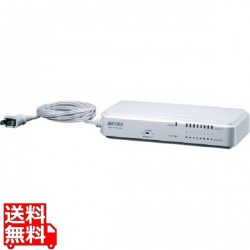 レイヤー2 Giga対応 ノン・インテリジェントスイッチ 8ポート 電源ケーブル取り付け済 写真1