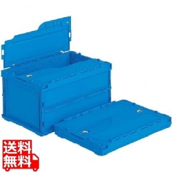 サンコー 折りたたみコンテナー ペタンコ C-40B(蓋付) 写真1