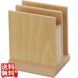 シンビ 木目柄メニュー&ナフキンスタンドMD-1W 白木 写真1