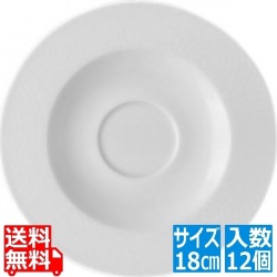 エコス 兼用ソーサー18cm(12個入) CV0105 写真1