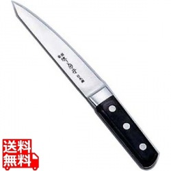 堺菊守日本鋼(口金付)骨スキ 丸 13.5cm 業務用 写真1