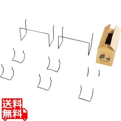 ゲーミングデバイス フックセット BAC-001-BK 追加フック 壁面収納 パンチングボード 有孔ボード (25mmピッチ) 対応 ブラック 写真1