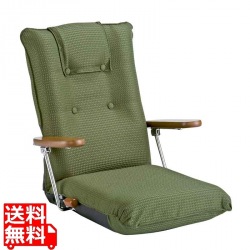 ポンプ肘式座椅子 YS-1075D グリーン 写真1