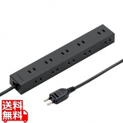 電源タップ 2P 10個口 強力ネオジムマグネット シャッター付 写真1