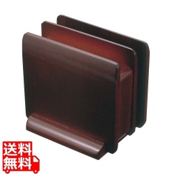 木製 ナフキン&メニュースタンド ブラウン(15242) 写真1