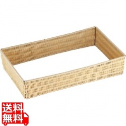 樹脂ラタン ガストロノームパンフレーム 1/1サイズ ナチュラル 業務用 写真1