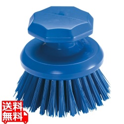 オールカラー ラウンドスクラブブラシ 1223601 ブルー 写真1