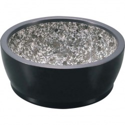 ハードコート 石焼ビビンバ アルミ枠付(艶消ブラック)19cm 写真1