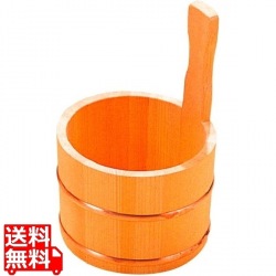 さわら 片手 湯桶 銅タガ D-33-03 写真1