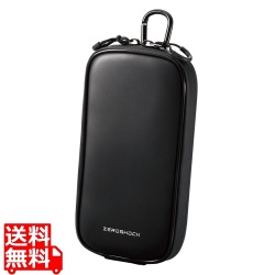 スマホポーチ 1台収納 Lサイズ 3Way ( 腰ベルトループ ショルダーベルトループ カラビナフック ) 衝撃吸収 ZEROSHOCK ブラック 写真1