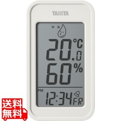タニタ デジタル温湿度計 TT-589IV アイボリー 写真1