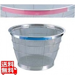 TKG NEWマンモス カラー 深型ざる 35cm ピンク 写真1